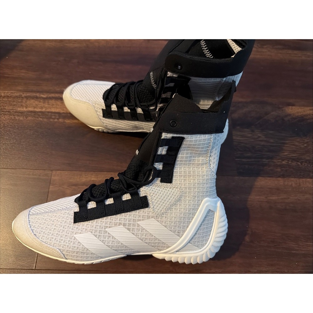New Adidas Mens Speedex 23 Wrestling Shoes Size 6.5 White Black